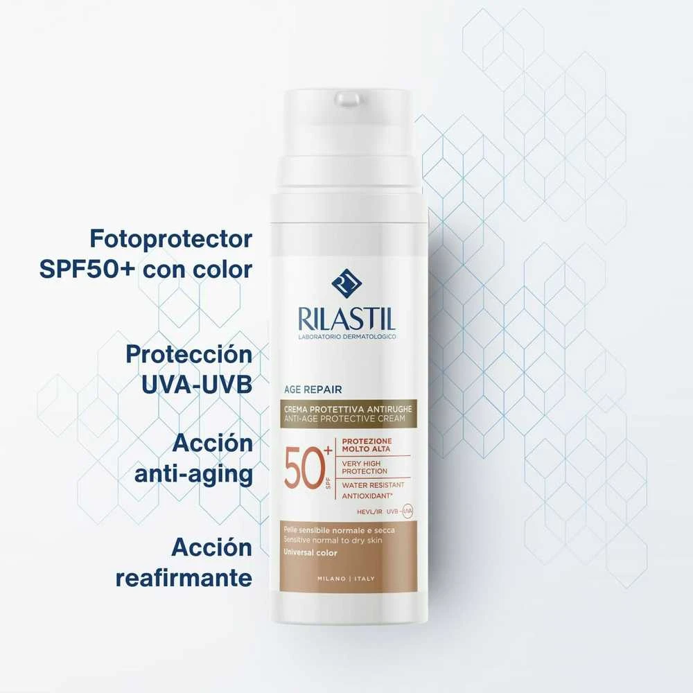 Rilastil Sun System Age Repair Color Spf 50+, 50 ml