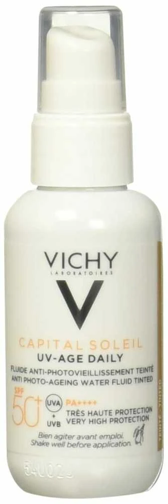 Apsauginis veido fluidas nuo saulės Vichy Capital Soleil UV-Age Daily Tinted SPF50, 40 ml