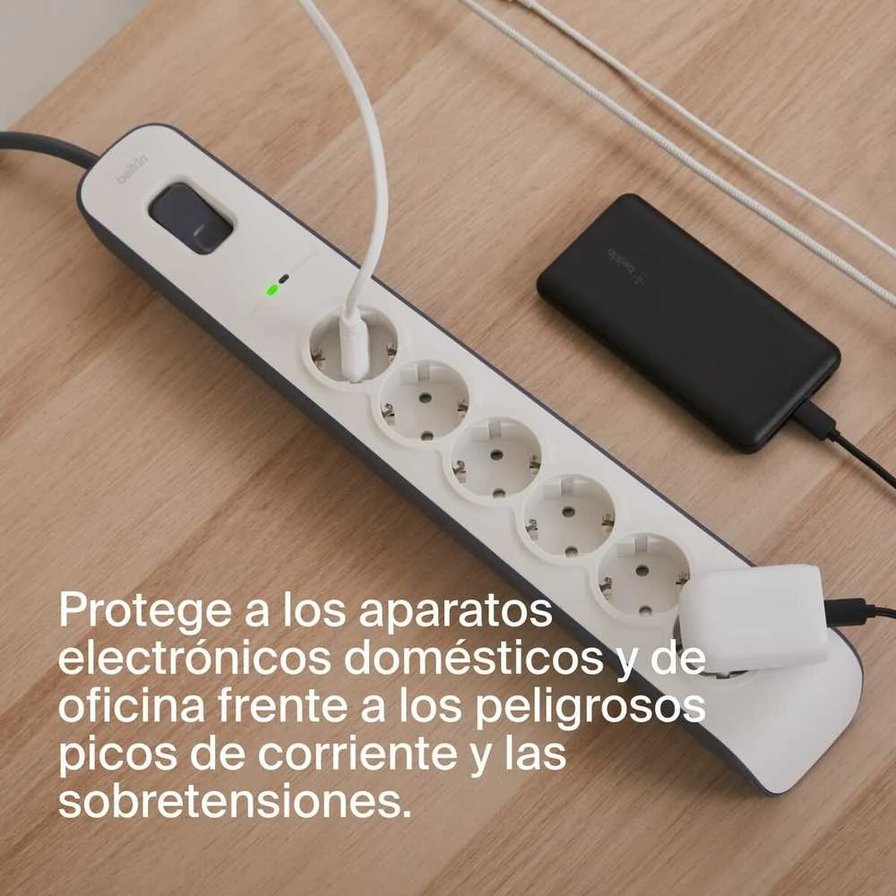 Belkin 650J, 6 Schuko lizdai, 2m