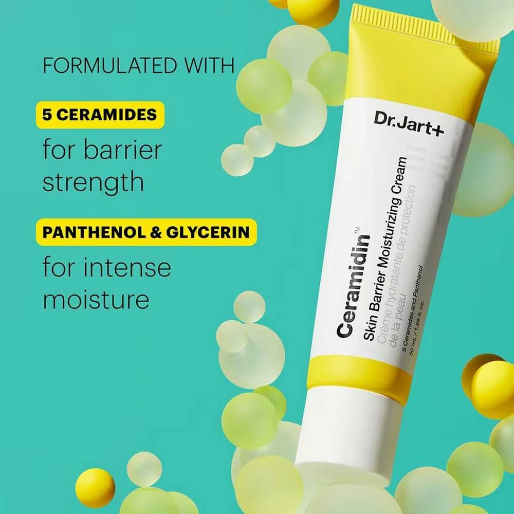 Dr. Jart+ Ceramidin Skin Barrier Moisturizing Kreminis drėkinamasis kremas su keramidais, 50 ml