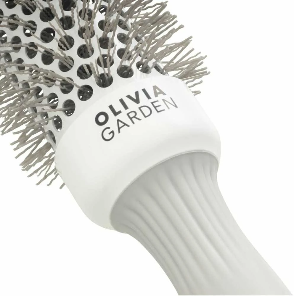 Plaukų šepetys džiovinimui Olivia Garden Expert Blowout Speed Wavy Bristles Baltas&Pilkas 35 mm