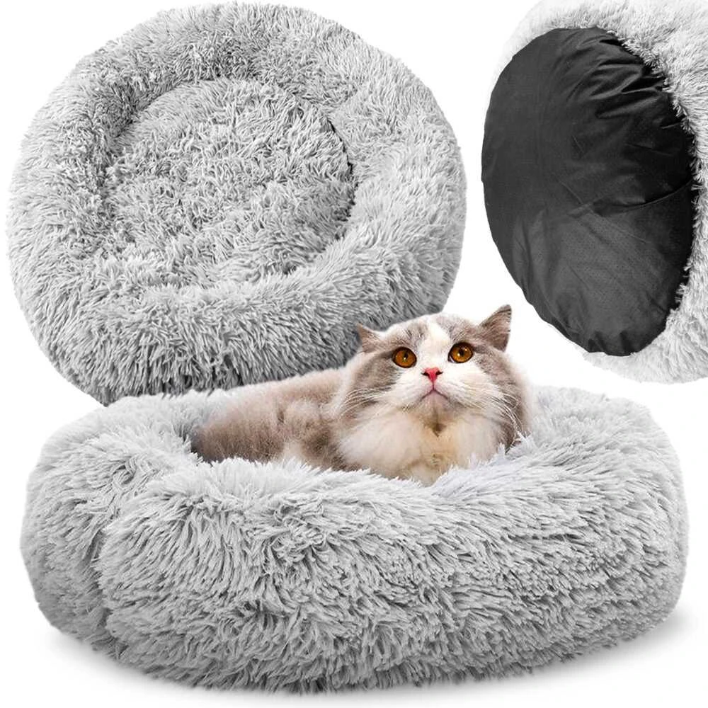 Purlov Hairy dog bed pilka 22759