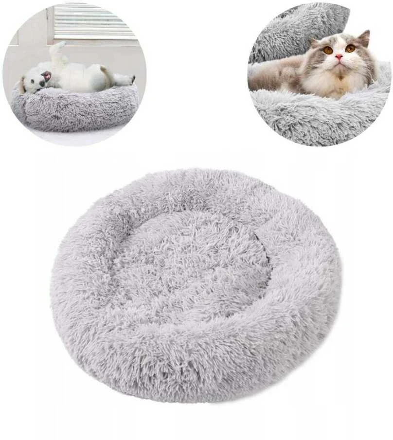 Purlov Hairy dog bed pilka 22759
