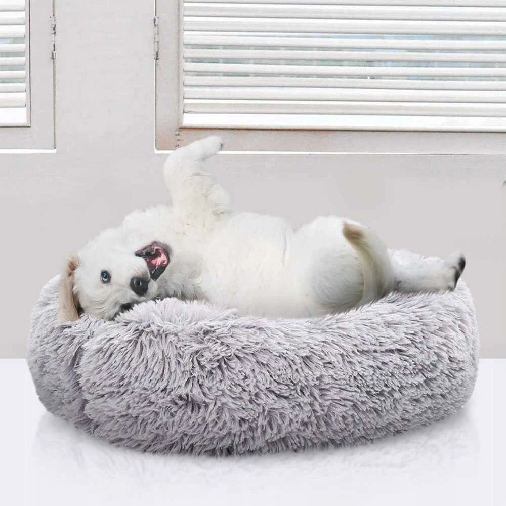 Purlov Hairy dog bed pilka 22759