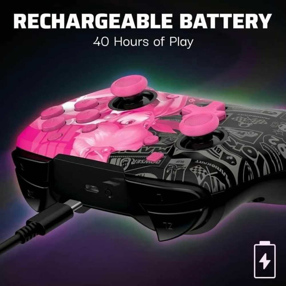 Sourcing PDP belaidis valdiklis Rematch Glow Nintendo Switch Grand Prix Peach | Tiekimas