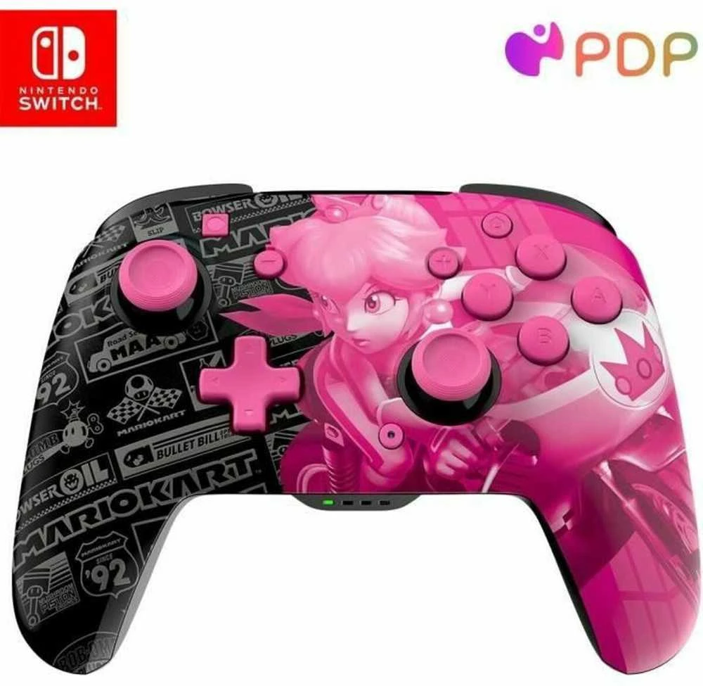 Sourcing PDP belaidis valdiklis Rematch Glow Nintendo Switch Grand Prix Peach | Tiekimas