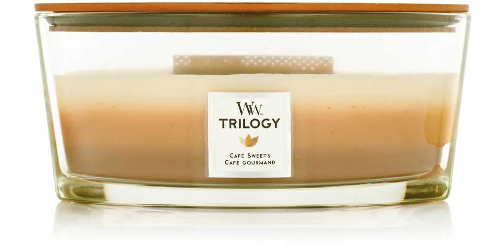 WoodWick Aromatinė žvakė (Cafe Sweets), 453,6 g