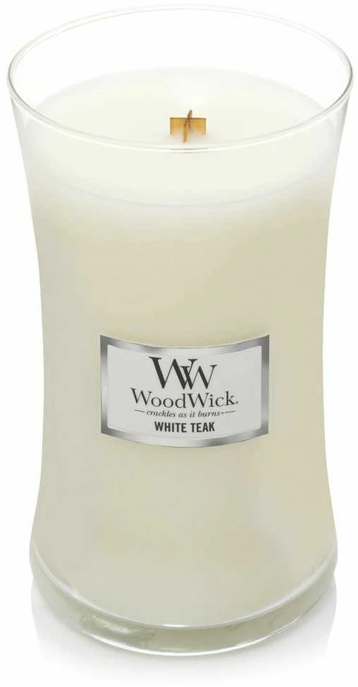 WoodWick Aromatinė žvakė (White Teak), 609,5 g