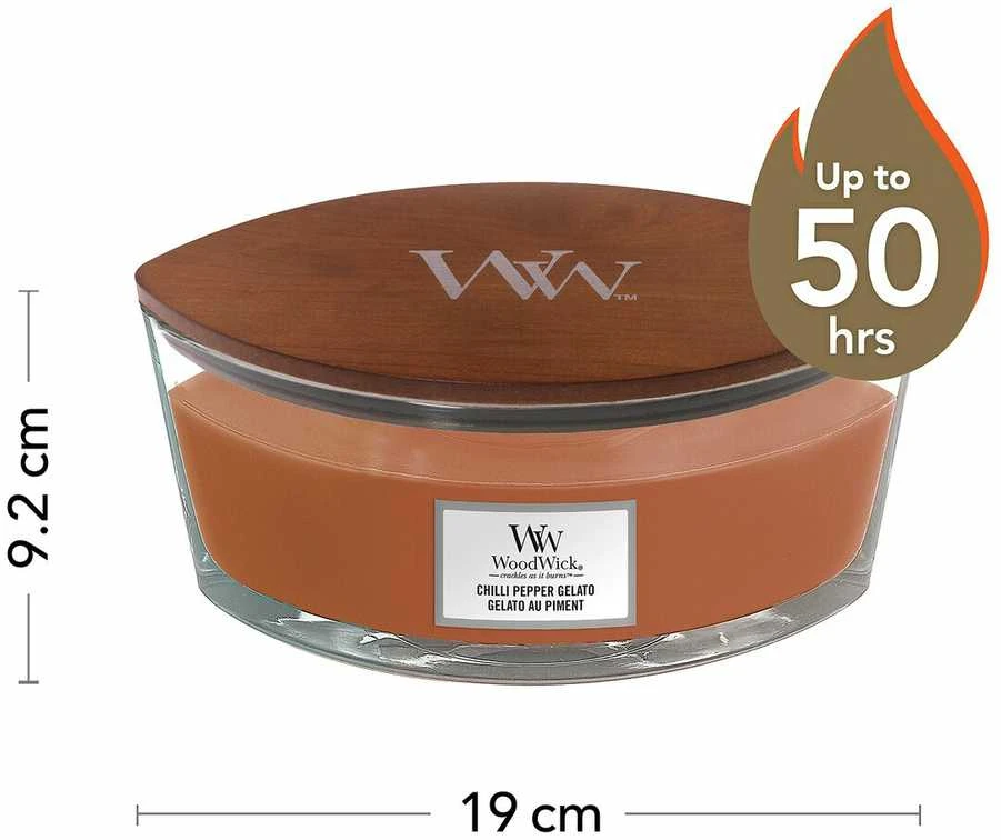 WoodWick Aromatinė žvakė (Chilli Pepper Gelato), 453,6 g
