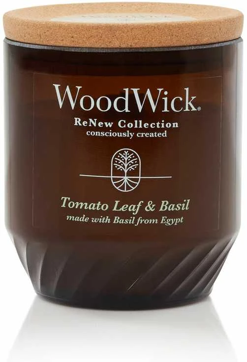 WoodWick Aromatinė žvakė (Large Tomato Leaf & Basil), 368 g