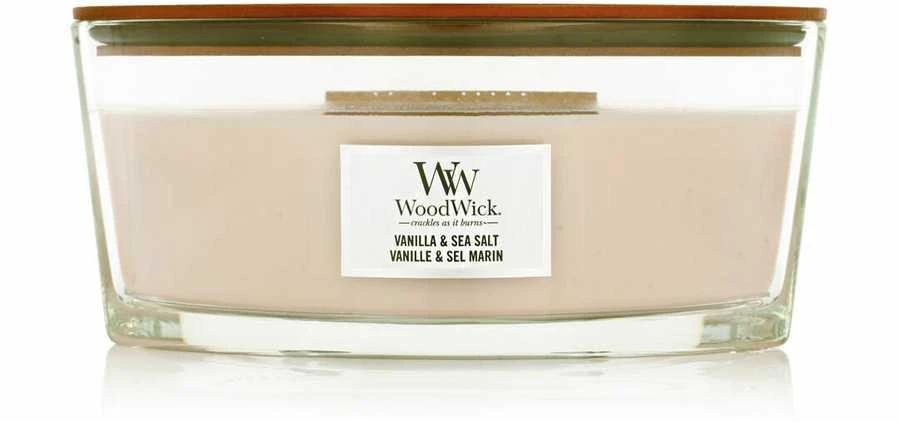 WoodWick Aromatinė žvakė (Vanilla & Sea Salt), 453,6 g