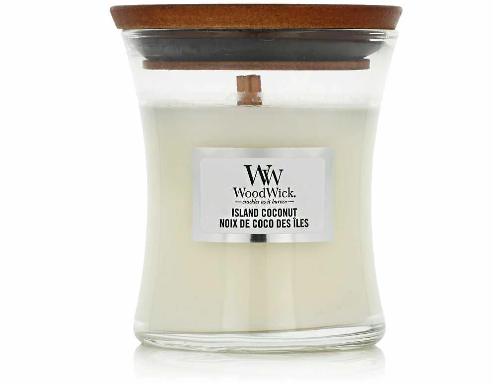 WoodWick Aromatinė žvakė (Island Coconut), 85 g