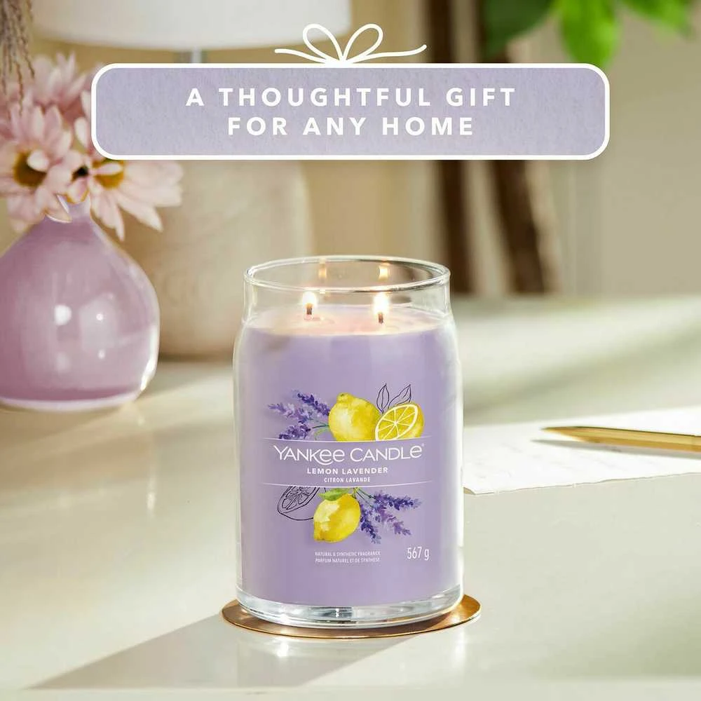 Yankee Candle Aromatinė žvakė Signature glass large Lemon Lavender 567 g