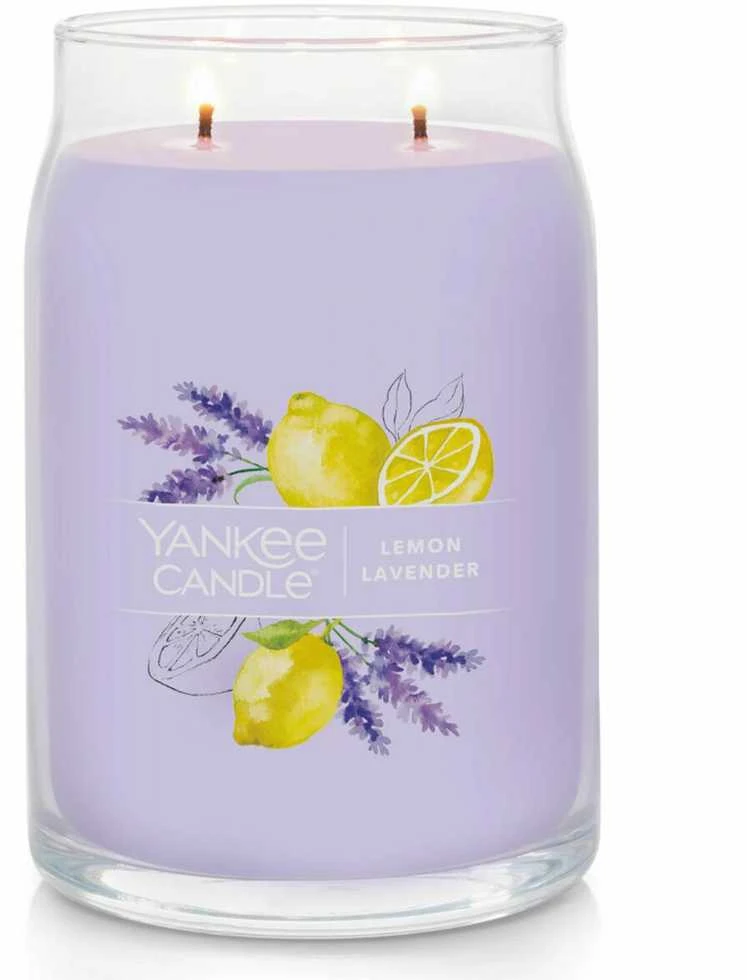 Yankee Candle Aromatinė žvakė Signature glass large Lemon Lavender 567 g