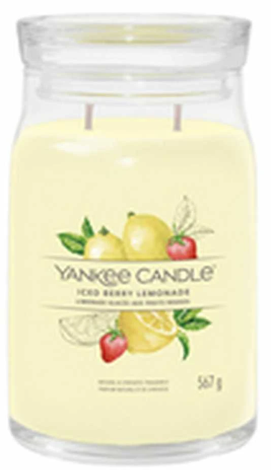 Yankee Candle Aromatinė žvakė Signature didelė stiklinė Iced Berry Lemonade 567 g