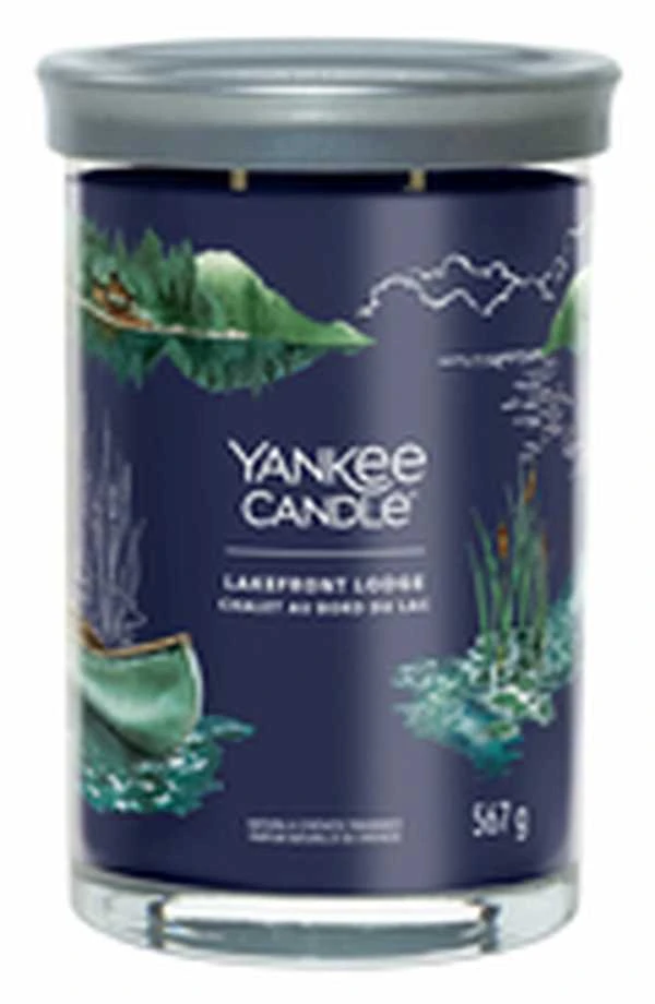 Yankee Candle Aromatinė žvakė Signature tumbler large Lakefront Lodge 567 g