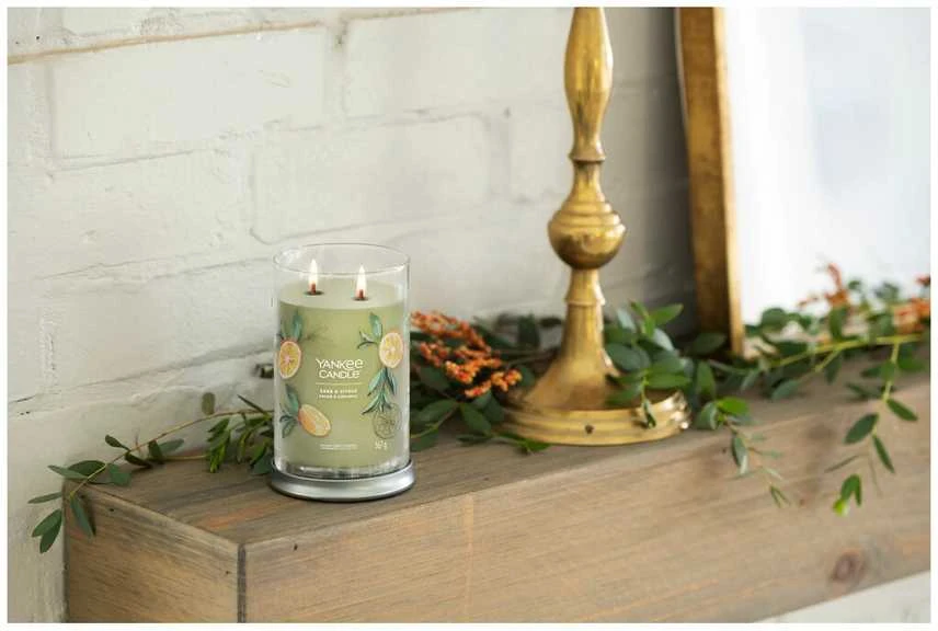 Yankee Candle Aromatinė žvakė Signature tumbler large Sage - Citrus 567 g