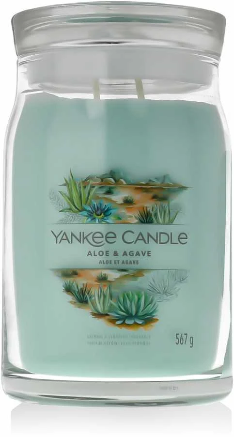 Yankee Candle Aromatinė žvakė Signature glass large Aloe - Agave 567 g