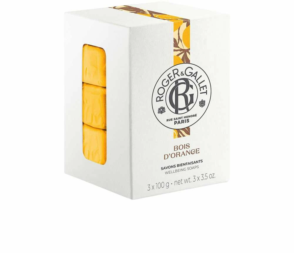 Roger & Gallet Bois D'Oranžinis Wellbeing Soaps Set muilų rinkinys, 3 x 100 g