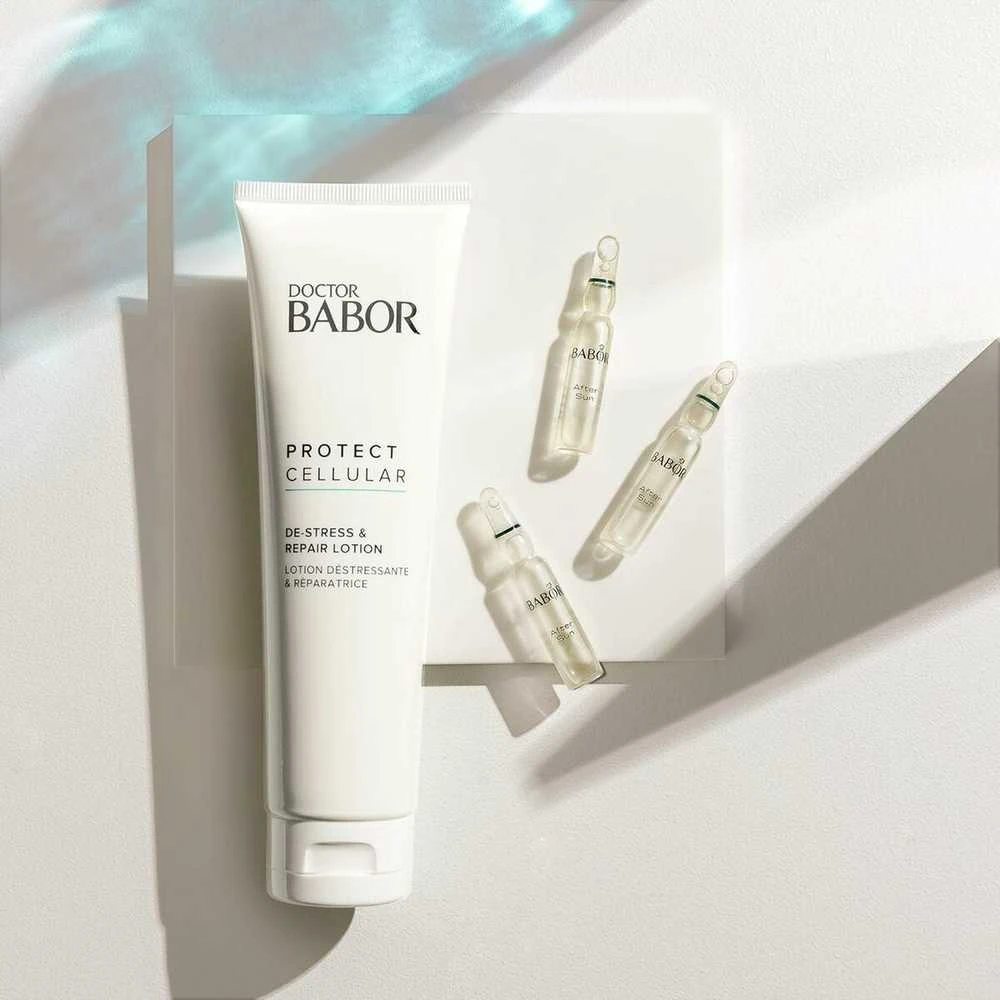 Babor Protect Cellular De-Stress & Repair Lotion atstatomasis kūno losjonas po saulės, 150 ml