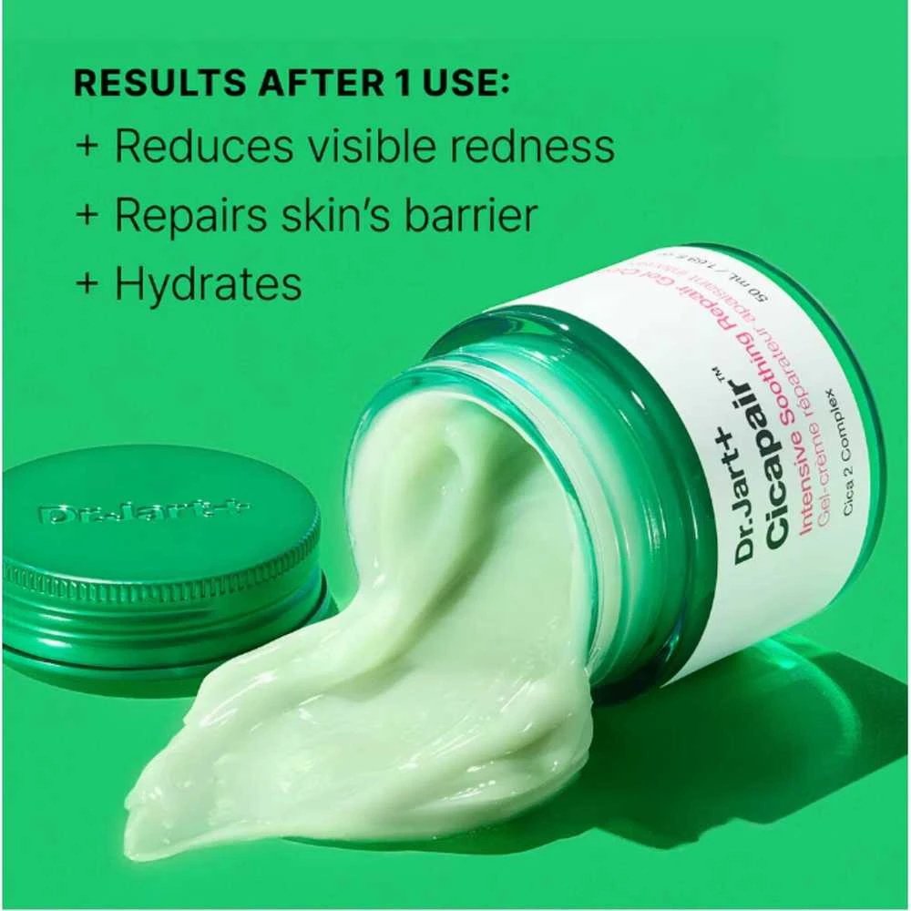 Dr. Jart+ Cicapair Intensive Soothing Repair Gel Kreminis gelinis kremas sausai, į raudonį linkusiai odai, 50 ml