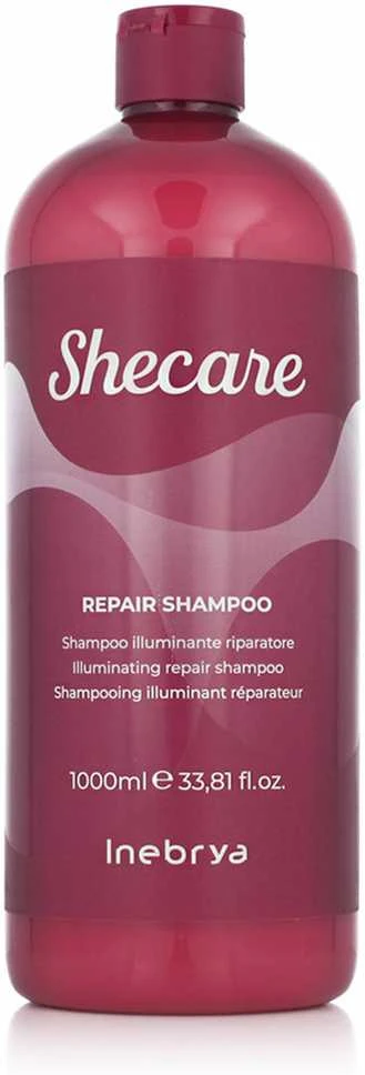 Inebrya Shecare Repair Šampūnas atkuriamasis plaukų šampūnas, 1000 ml