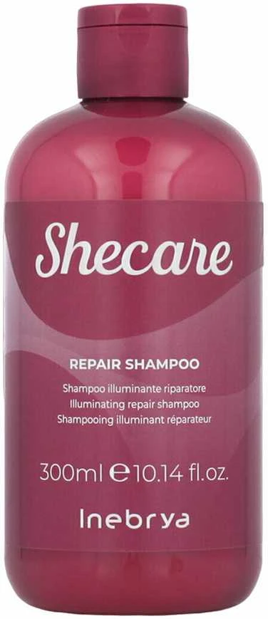 Inebrya Shecare Repair Šampūnas atkuriamasis plaukų šampūnas, 300 ml