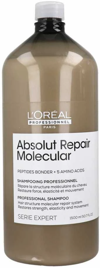 L'Oréal Professionnel Série Expert Absolut Repair Molecular Professional Šampūnas molekulinę struktūrą atstatantis šampūnas pažeistiems plaukams, 1500 ml