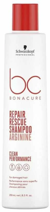 Atkuriamasis plaukų šampūnas Schwarzkopf Bonacure Repair Rescue Šampūnas Arginine 250ml