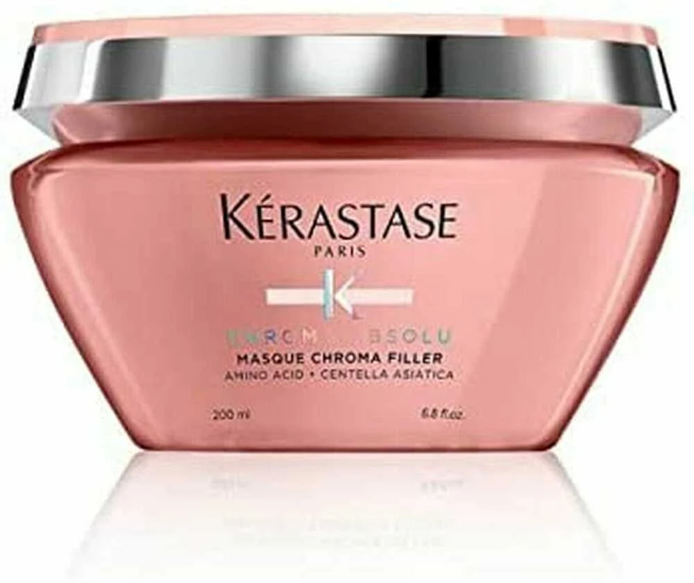 Kerastase Chroma Absolu Masque Chroma Filler giliai užpildanti kaukė nuo porėtumo dažytiems plaukams, 200 ml