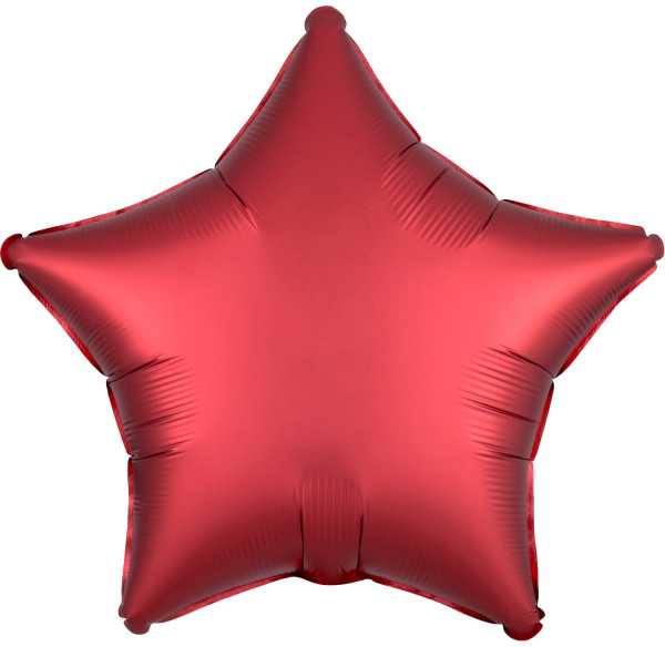 AMSCAN folijos balionas Luster Tamsiai raudona žvaigždė 48cm 9914136