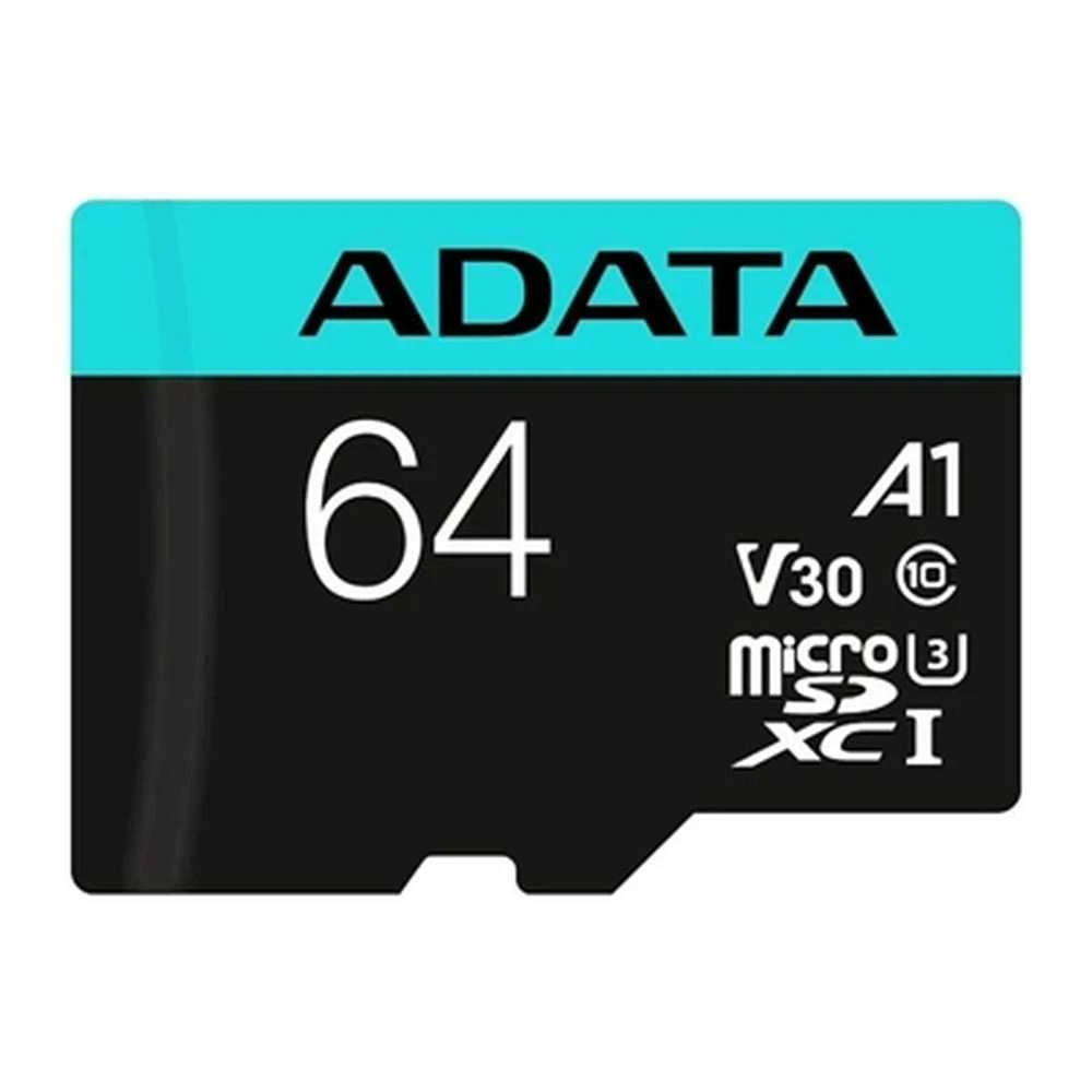 Atminties kortelė ADATA | Premier Pro UHS-I U3 V30S | 64 GB | Micro SDXC | Flash atminties klasė 10 | Adapteris