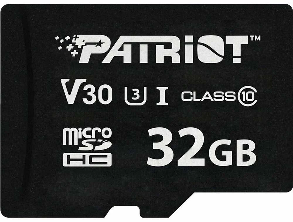 Patriot 32GB Micro SDHC kortelės priekinis vaizdas