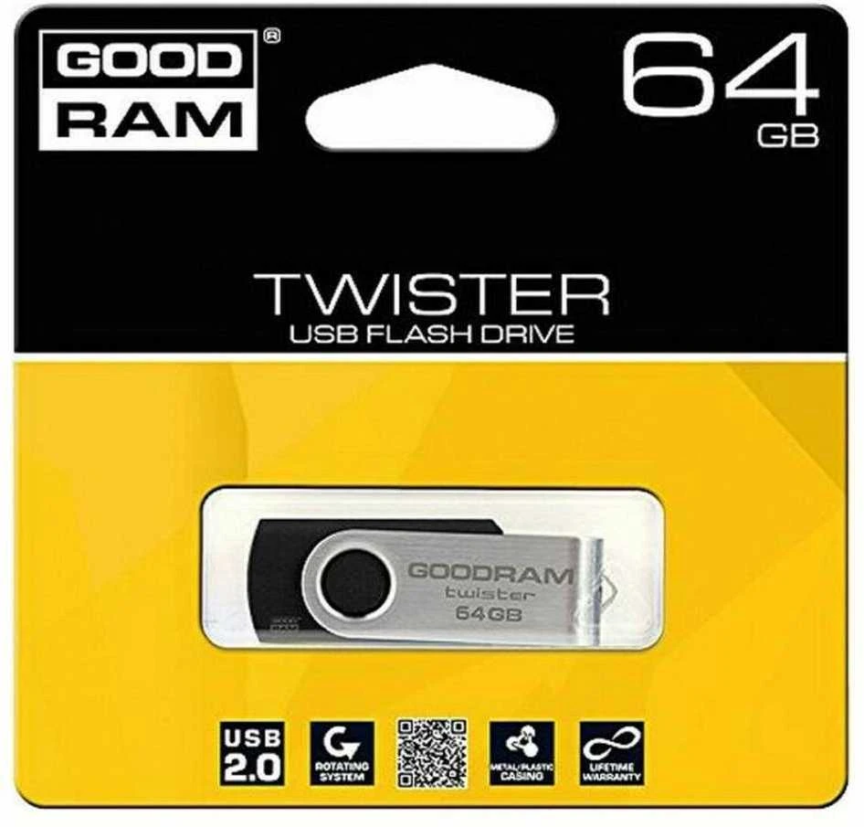 GOODRAM UTS2-1280K0R11 GOODRAM atmintis USB UTS2 128GB USB 2.0 Juodas