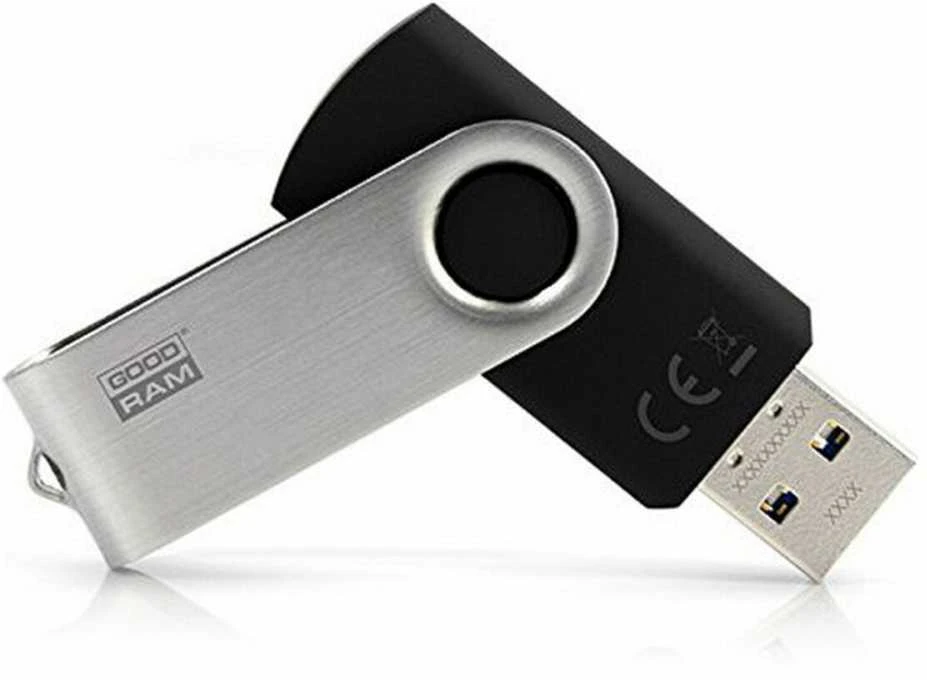 Atmintinė USB 3.2 Gen 1 GOODRAM UTS3 128GB, juoda sp.
