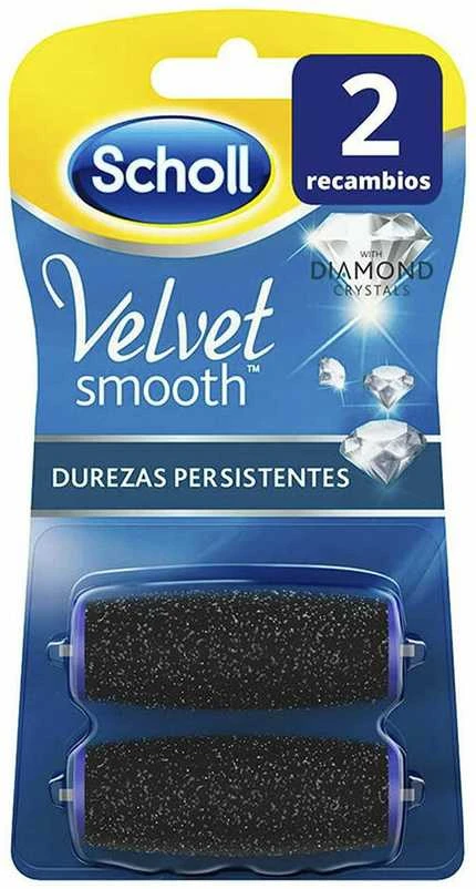 "Scholl Velvet Dmooth Diamond Crystals pėdų šveitiklio pakeitimo galvutės