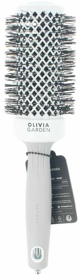 Plaukų šepetys džiovinimui Olivia Garden Expert Blowout Shine Baltas&Pilkas 45 mm