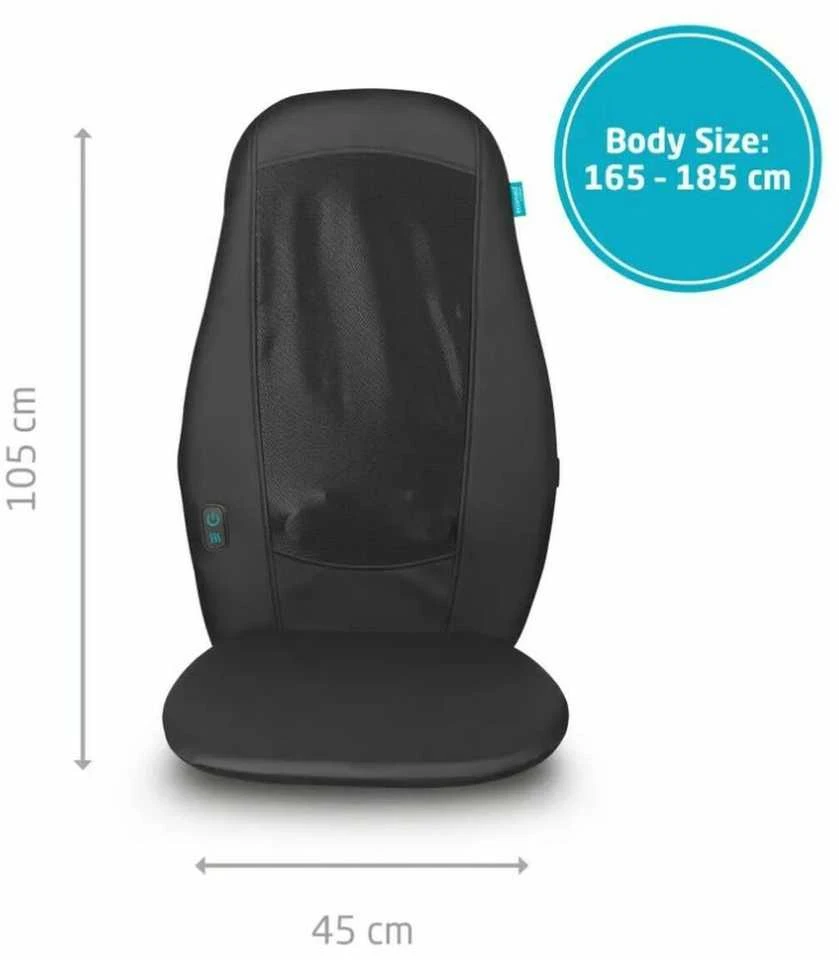 „Medisana MC-15E Shiatsu“ masažinės sėdynės užvalkalas, gamintojas ECOMED | „Medisana“ | Masažinės sėdynės užvalkalas | MC-15E | Masažo zonų skaičius: nėra | Šildymo funkcija