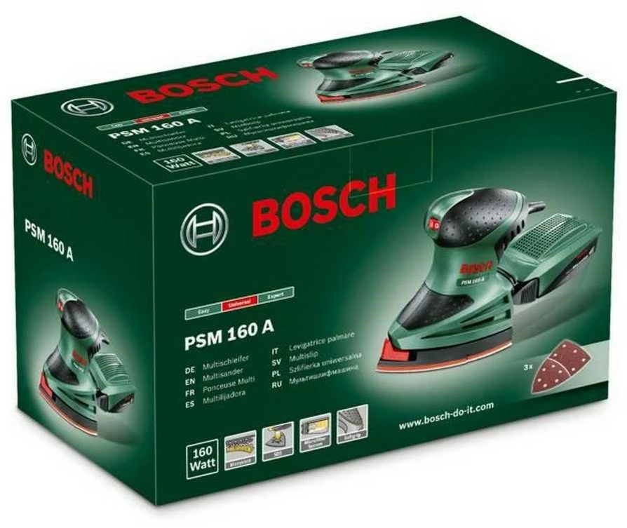 Trikampis šlifuoklis Bosch PSM 160 A