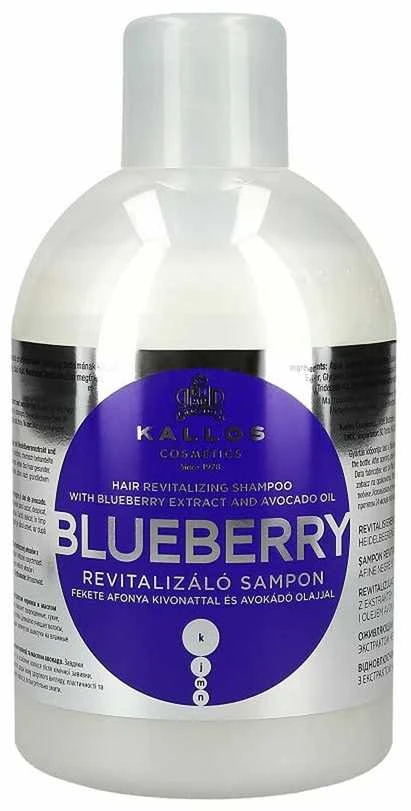 Atkuriamasis šampūnas sausiems ir chemiškai pažeistiems plaukams Kallos Blueberry 1000ml