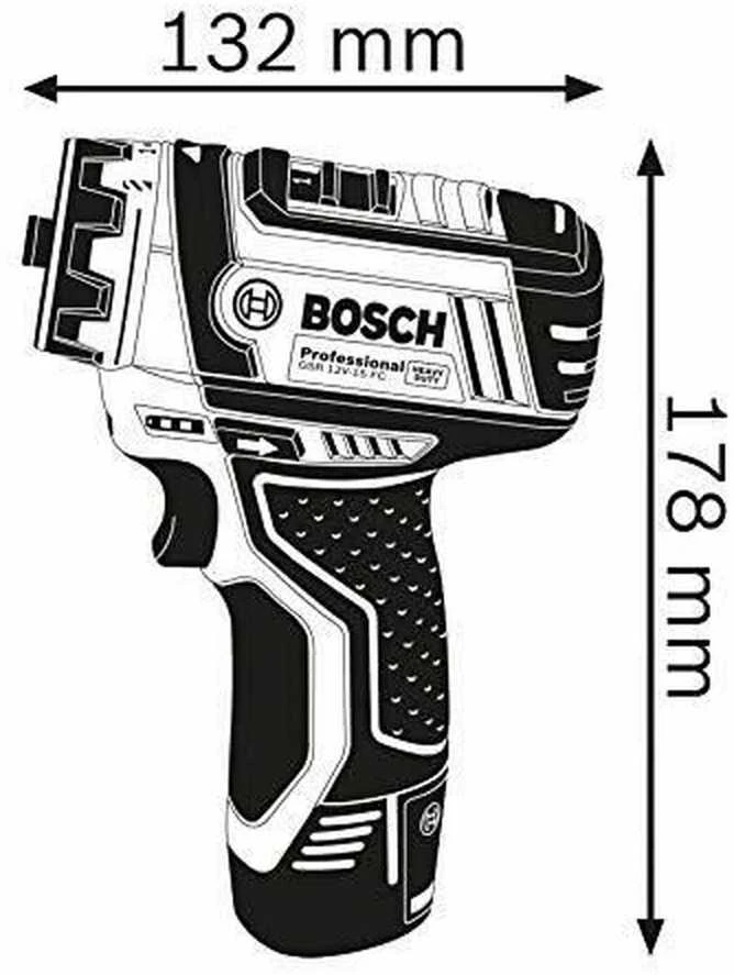 Bosch Akumuliatorinis gręžtuvas-suktuvas GSR 12V-15 FC, GFA 12-B