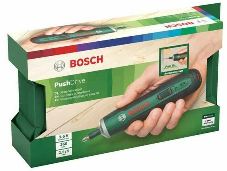Suktuvas Bosch PushDrive 06039C6000; 3,6 V; 1,5 Ah akum.