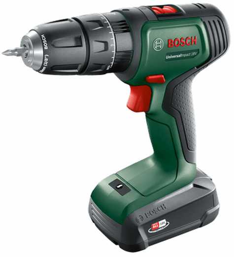 Bosch UniversalImpact18 (1x1,5) Akum.smūginis gręžtuvas