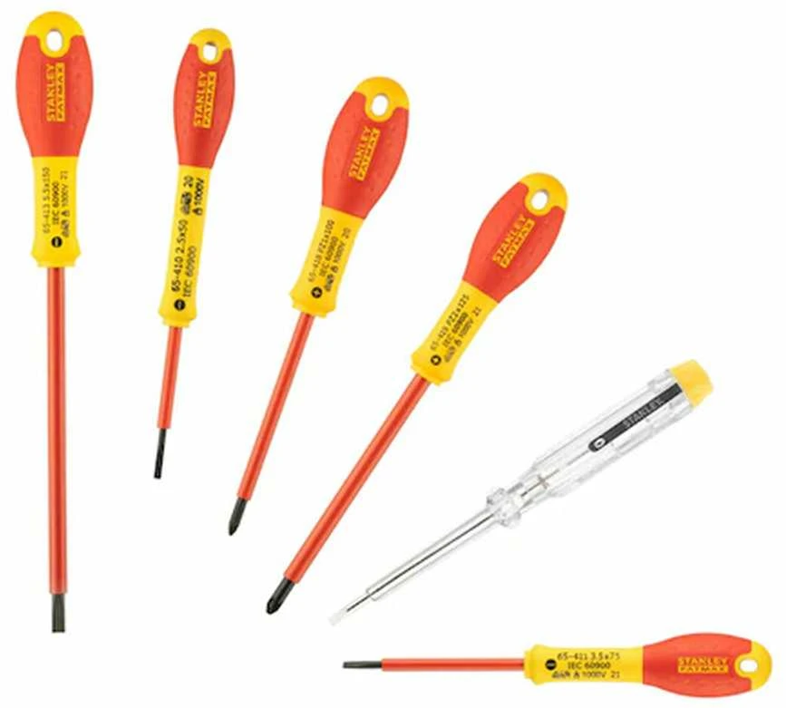 Stanley 065443 FatMax atsuktuvų rinkinys izoliuotas (6 dalys), įvairiaspalvis