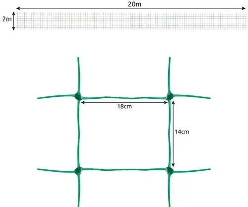 Augalų atraminis tinklelis 2x20m Gardlov