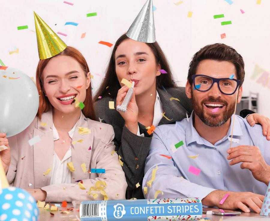 Rinkinys karnawałowy 12 dalys auksinė/sidabrinė Party GODAN PZ-B12S