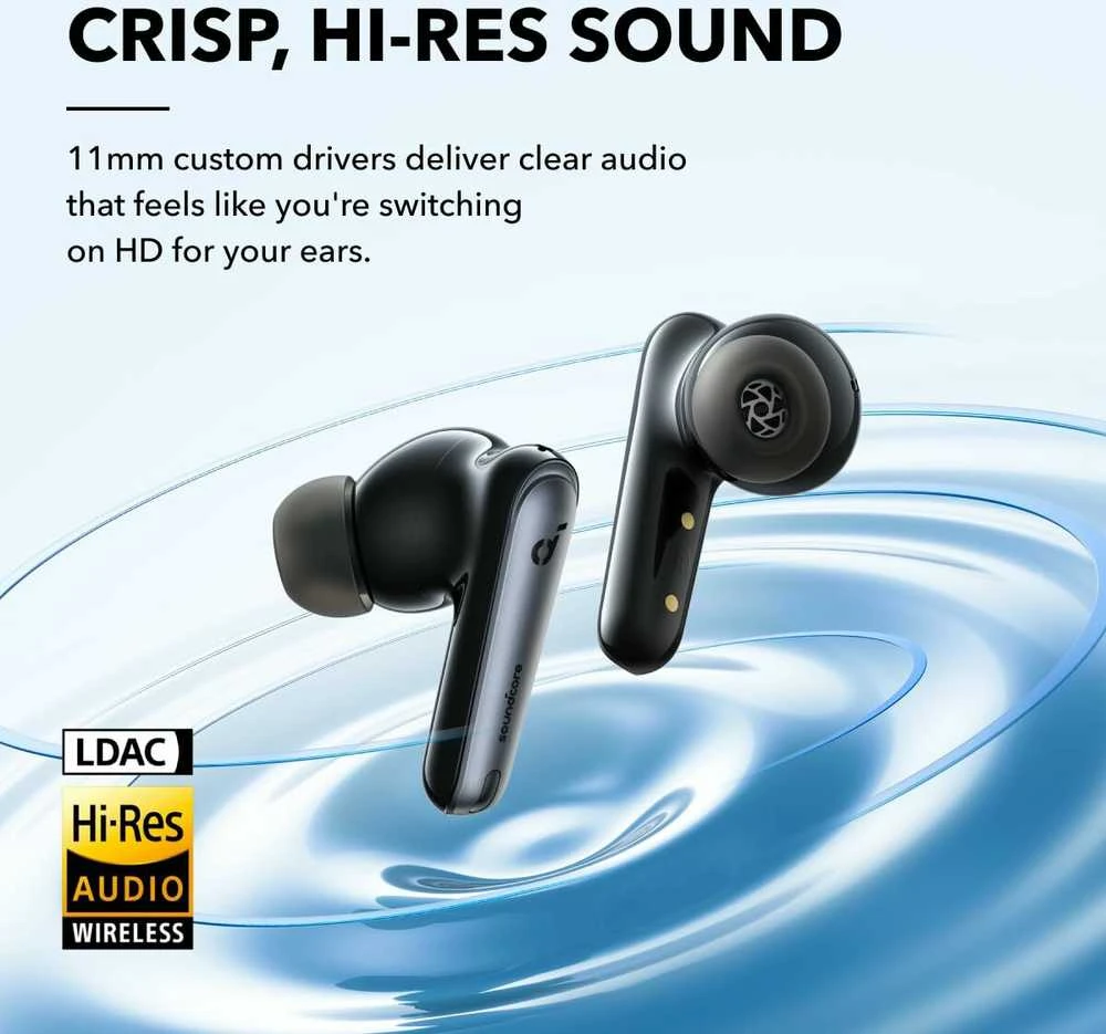 Belaidės ausinės Anker Soundcore Liberty 4 NC, Juodos