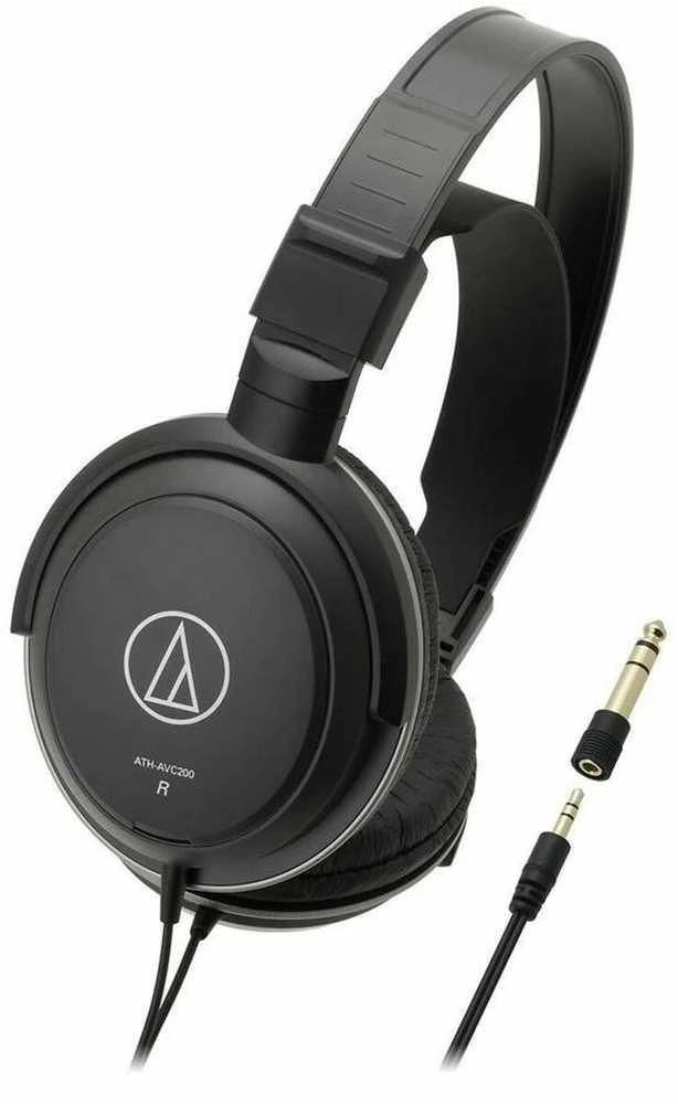 Audio-Technica ATH-AVC200 laidinės ausinės, 3,5 mm, Juodos spalvos
