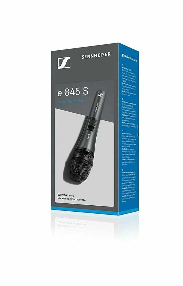 „Sennheiser e 845-S“ – dinaminis mikrofonas, superkardioidinis, perjungiama versija