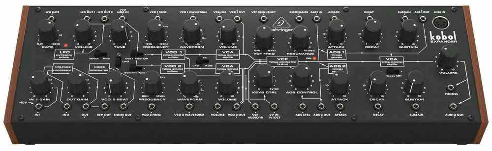 „Behringer Kobol Expander“ – analoginis pusiau modulinis sintezatorius